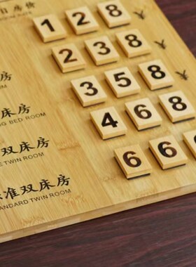 定制酒店民宿g可替换数字价格牌采耳养生理发店今日房价展示牌实