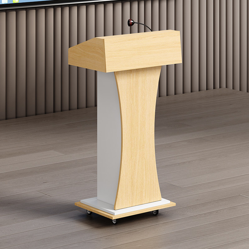 演讲台发言台讲台迎宾接待台咨客台会议室报告厅可移W动讲桌主持