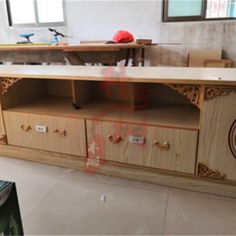 东阳木雕 藏式佛堂装修 实木雕花 角花J 中式贴花装饰 背景墙柜门