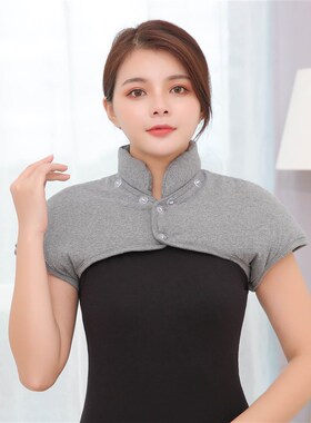 全棉春秋c冬纯棉空调房产妇月子护肩中老年保暖护肩男女士披肩坎