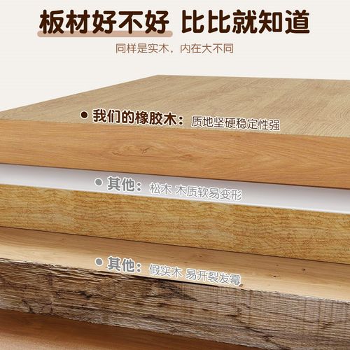 卧室全实木床边书l桌免安装电脑桌小户型桌子学生学习桌简易写字