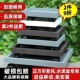 仿水泥花盆托盘钢化正方形轮w托大承重移动托盘塑胶花托万向轮托