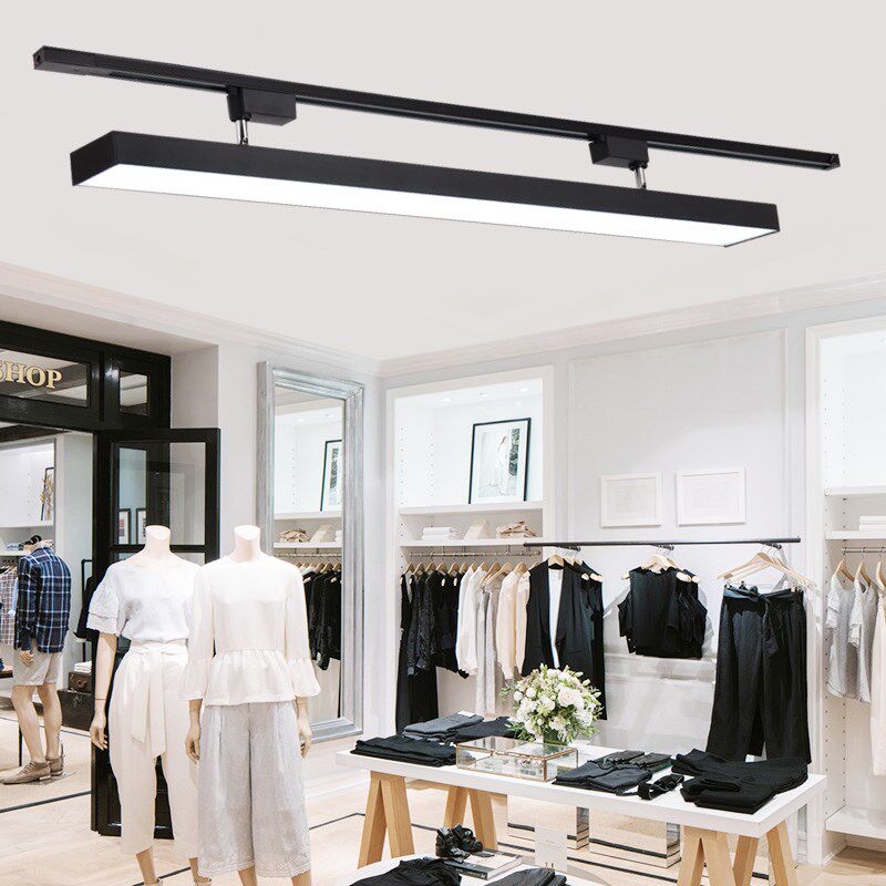 长条轨道灯dled泛光灯超市展厅餐厅服装店补光射灯店铺商用导轨式