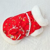 新年猫咪狗狗衣服纸样宠物拜年服E图纸布偶蓝猫过年喜庆外套模板