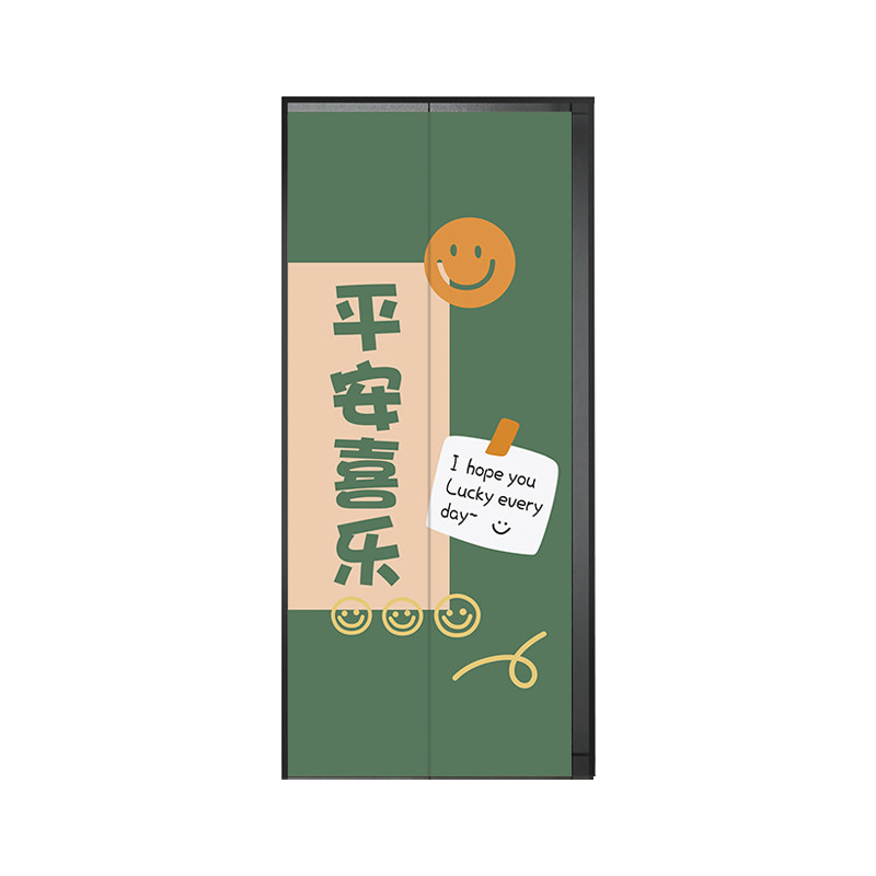 中式电梯门贴纸门贴创意防水翻A新装饰贴画入户电梯口贴玄关画定