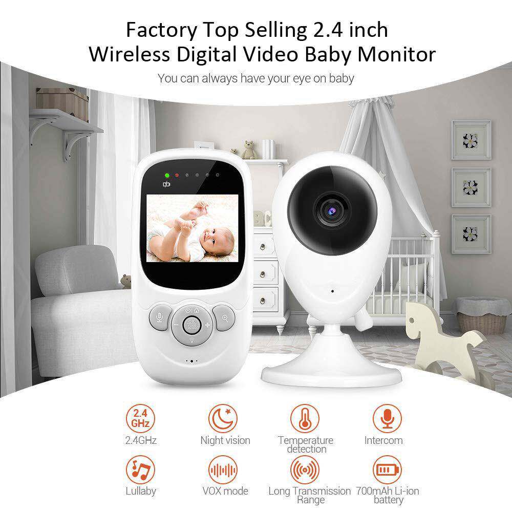 SP880无线婴儿看护器2.4寸Badymonitor双向对讲红外监护器