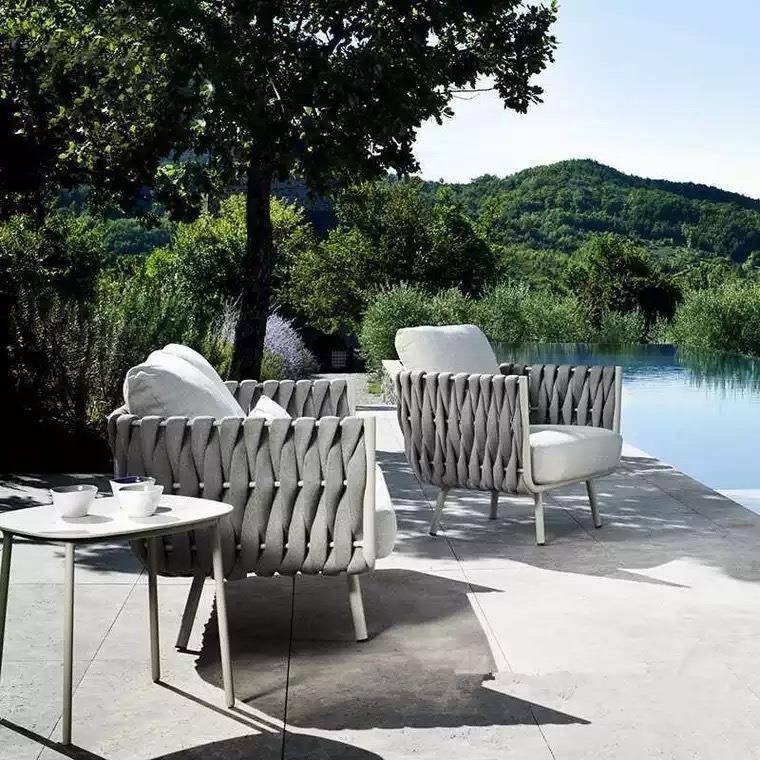 户外沙发组合花园庭院藤编家具露天阳台藤椅别墅防水休闲桌椅