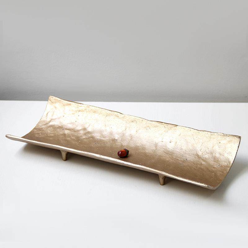 现代简约铝铸造托盘摆件样板房售楼部酒店民宿桌面家居软装工艺品,纺织面料/辅料/配套,纺织机械配件,淘宝优惠券,粉丝福利购,淘宝优惠卷