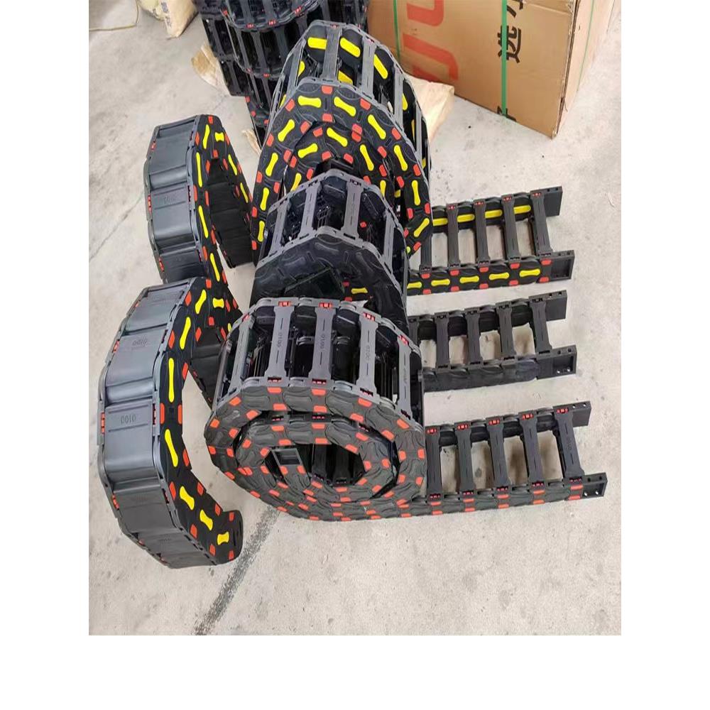 数控机床工程拖炼尼龙塑料坦克炼桥式封闭电缆导向槽65-85系列