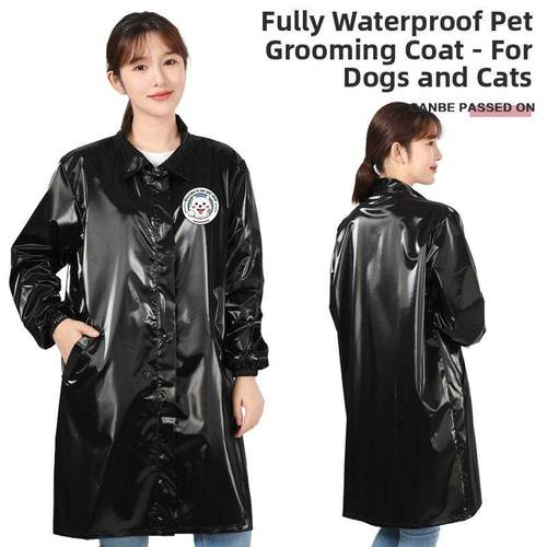 全防水防毛宠物护理沐浴美容服装罩衫围裙长袖围裙家猫服装行走的