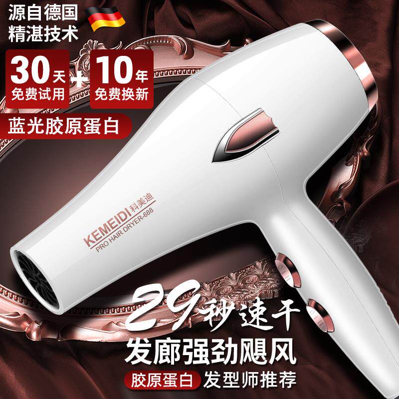 德国电吹风机家用发廊大功率3000理发店负离子冷热风静音大风力