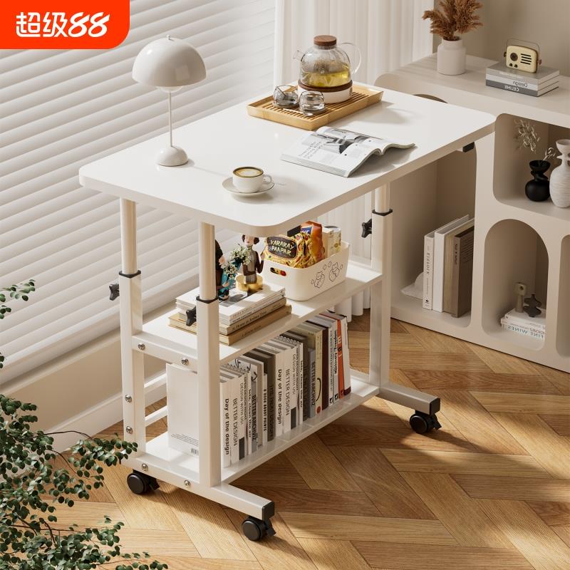 卧室床边桌可移动升降小型书桌家用懒人电脑桌简约小桌子收纳简易