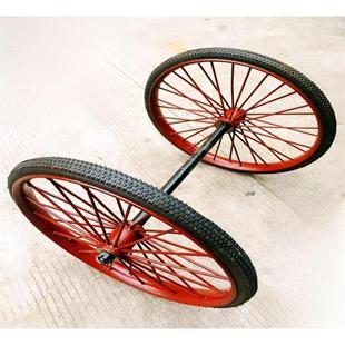 安迅26实胎死胎小车工地铲斗轮家用小车环卫轮轮胎小车