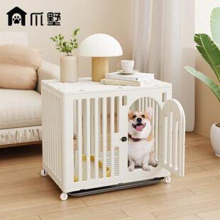 爪墅 室内小型犬中型犬大型犬宠物狗狗笼子厕所一体狗窝带厕所