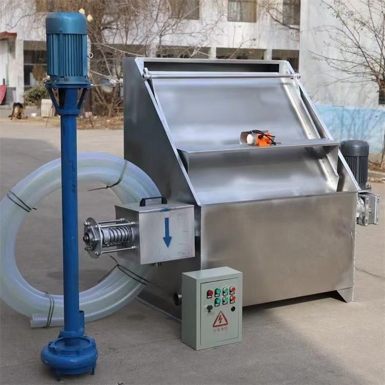 斜筛式固液干湿分离机鸡粪猪粪水泡粪干湿分离养殖场专用脱水设备