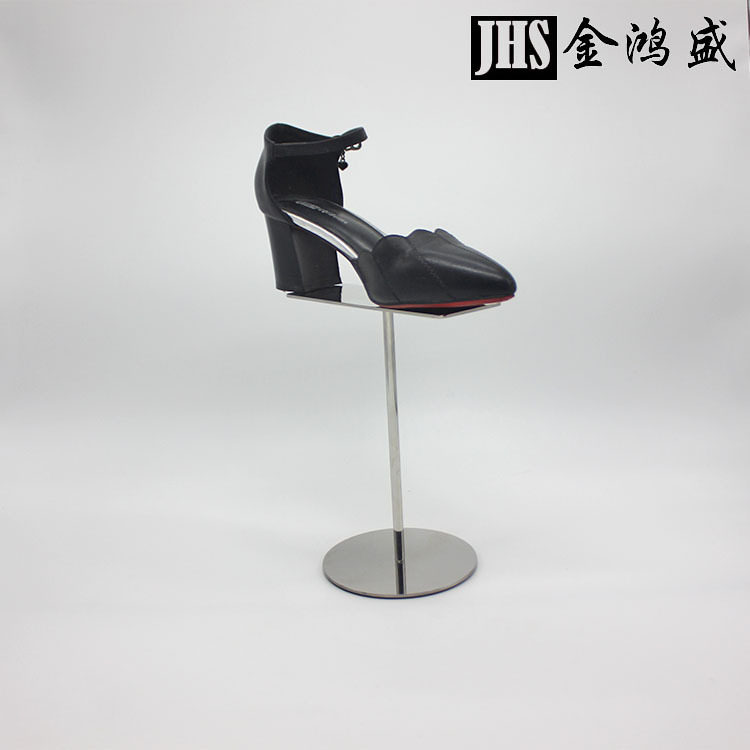 厂家供应不锈钢鞋子展示架 可调节鞋托架支架 鞋子展示橱窗道具架