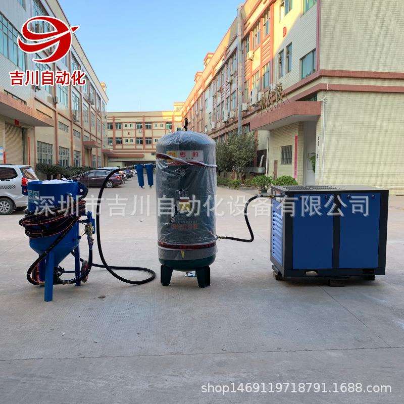 供应移动喷砂机钢结构翻新除锈喷沙机高压移动开放式喷砂机