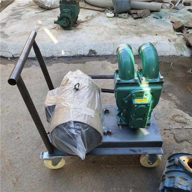 化粪池抽污水泵牛粪吸粪水泵吸力大的柴油抽粪泵
