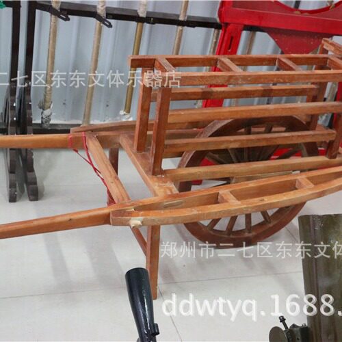 老农具工艺品批发木制古代独轮车实用手推车工艺品影视道具小推车