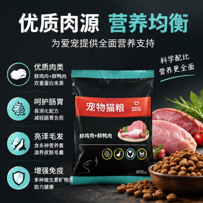 试吃装鲜肉猫粮低试错成本