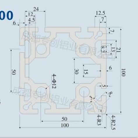 直销新款工厂工业铝型材100100GA 流水线铝合金型材 支架工作台输