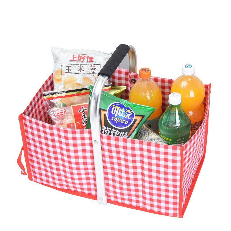 直销新款超市购物篮户外野餐篮新年团购促销手提篮中秋月饼收纳篮
