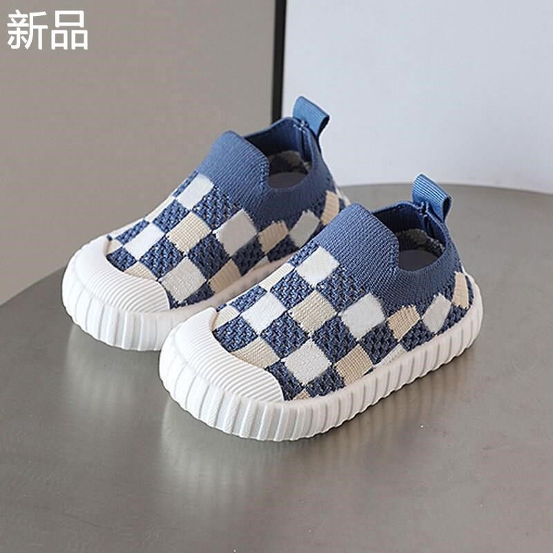 春秋儿童网鞋透气网面男q童休闲女软板鞋宝宝底运动鞋幼儿园室内