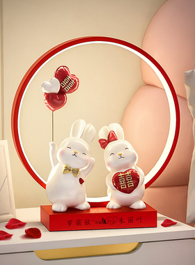 结婚礼物摆件新婚送新人朋友卧室客厅婚房布置装饰品情侣订婚礼品