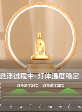 磁悬浮万相佛全铜小夜灯圈家居饰品工艺品客厅玄关办公室桌面摆件