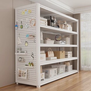 钢制置物架落地多层厨房收纳架仓储货架加厚储物架家用书架铁架子