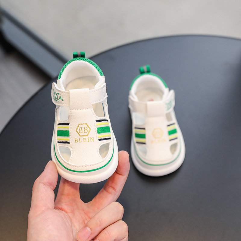 男宝宝凉鞋女夏季学步鞋子软底一岁半婴儿机能鞋透气小童防滑防掉