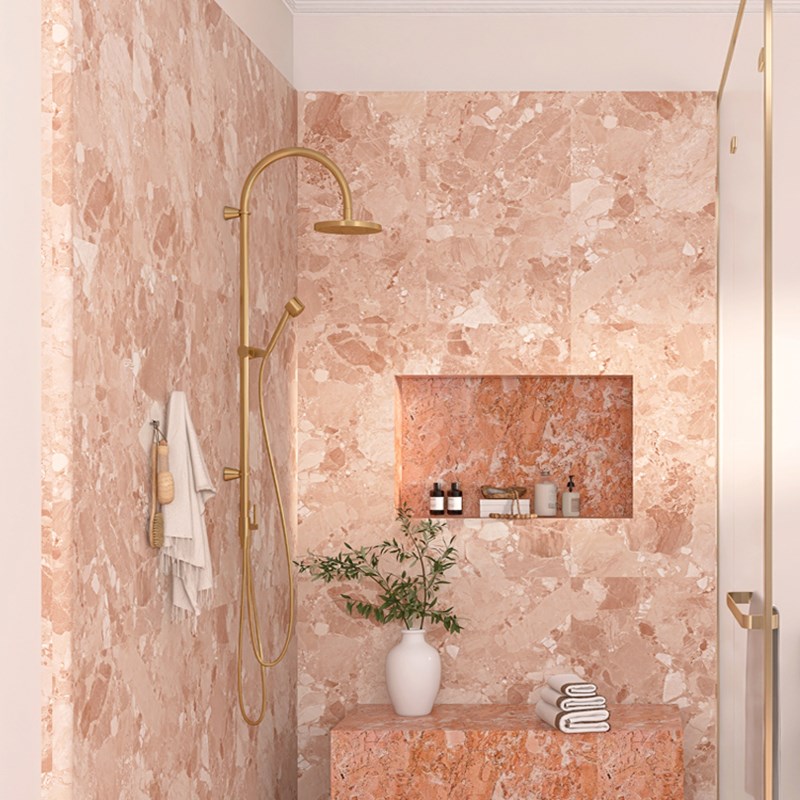 粉色大颗粒水磨石瓷砖600x1200客厅防滑地砖卫生间墙砖灰色仿古砖