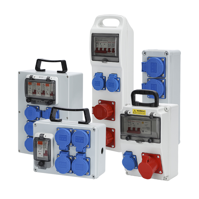 移动手提工业插座箱户外防水小电箱工业用电检修成套配电箱单三相