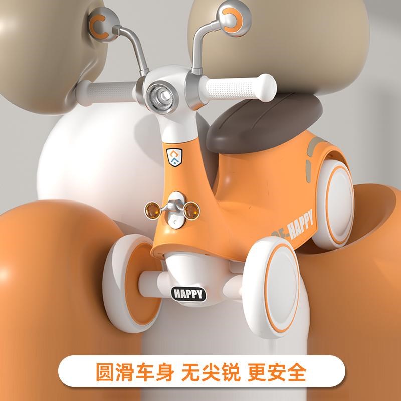 新款儿童平衡车1到3岁婴幼儿宝宝学步无踏滑行四轮滑步滑行溜溜车