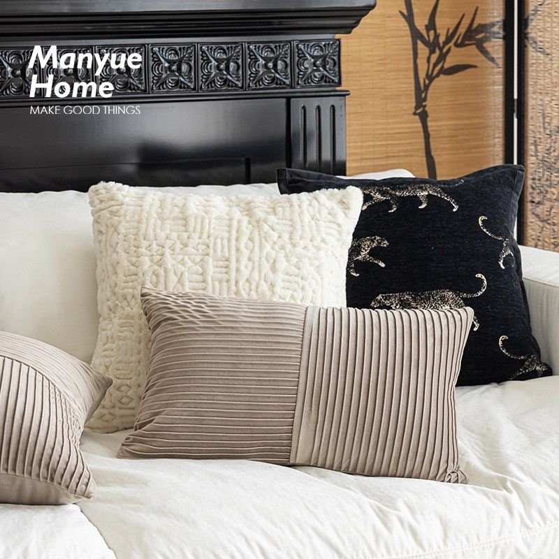 M.life 中古风沙发抱枕抱枕套民宿酒店样板房靠背枕床头靠垫含芯,居家布艺,靠垫/抱枕,淘宝优惠券,粉丝福利购,淘宝优惠卷