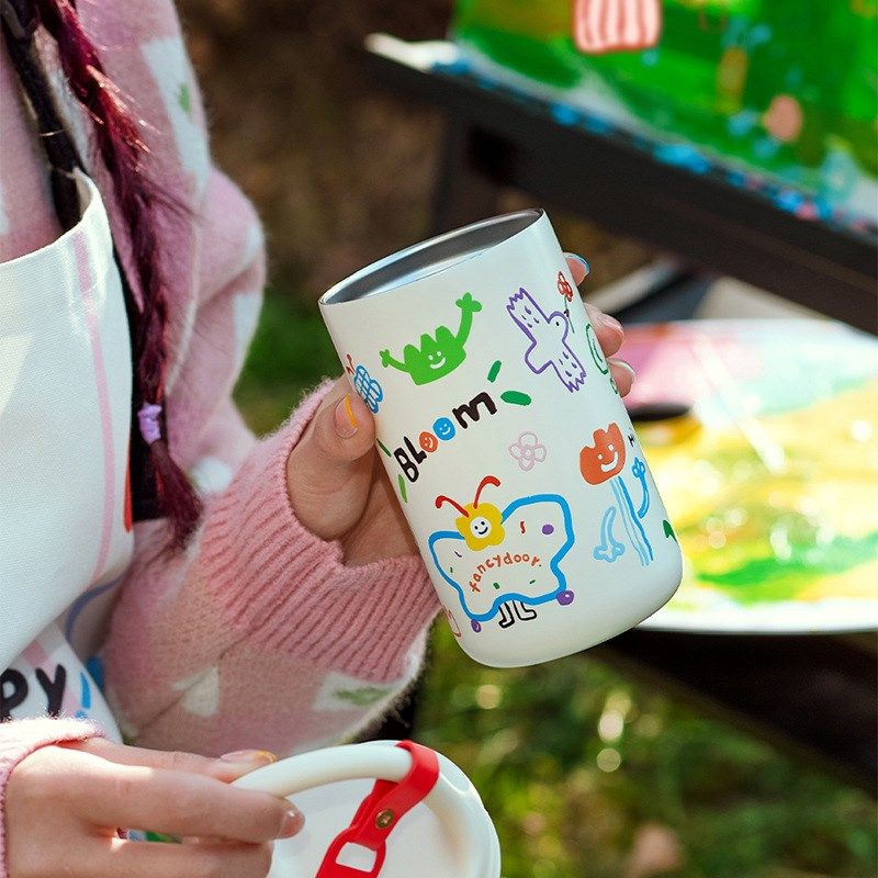 来图定制316咖啡杯随手杯水杯子订制保温杯印图印logo公司礼品杯