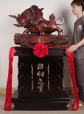 财势如虹牛摆件落地公司店铺开业乔迁F礼品前台大厅办公室装饰摆