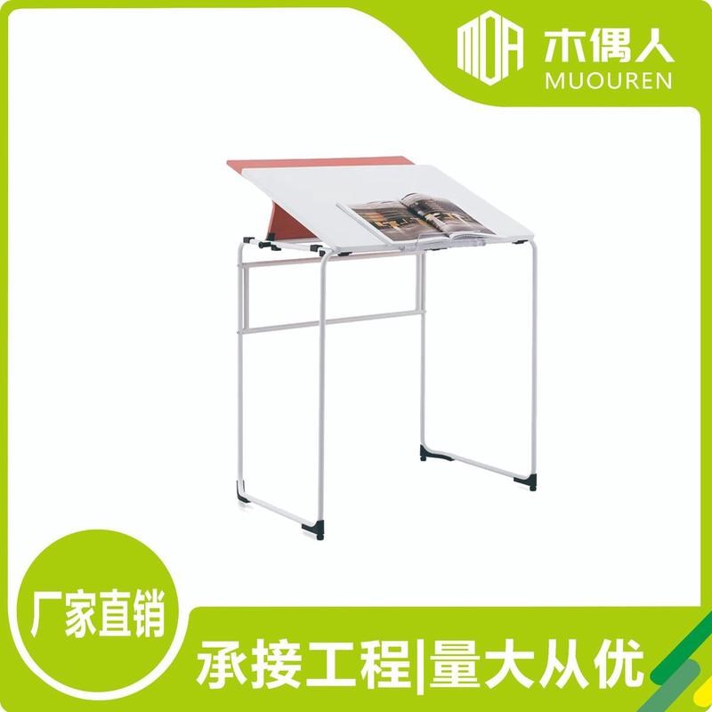学生绘画桌椅多功能堆叠单人学生美术课桌现代教室学生培训桌
