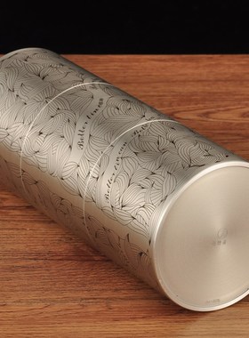 廖达锡罐纯锡茶叶罐密封罐送长辈同事退休客户高档定制商务礼品