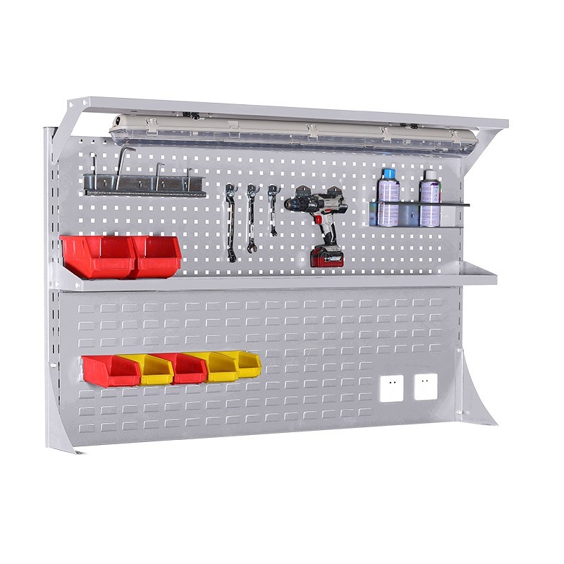 桌上五金工具架工作台维修台置物架洞洞板方孔挂板挂钩挂架展示架