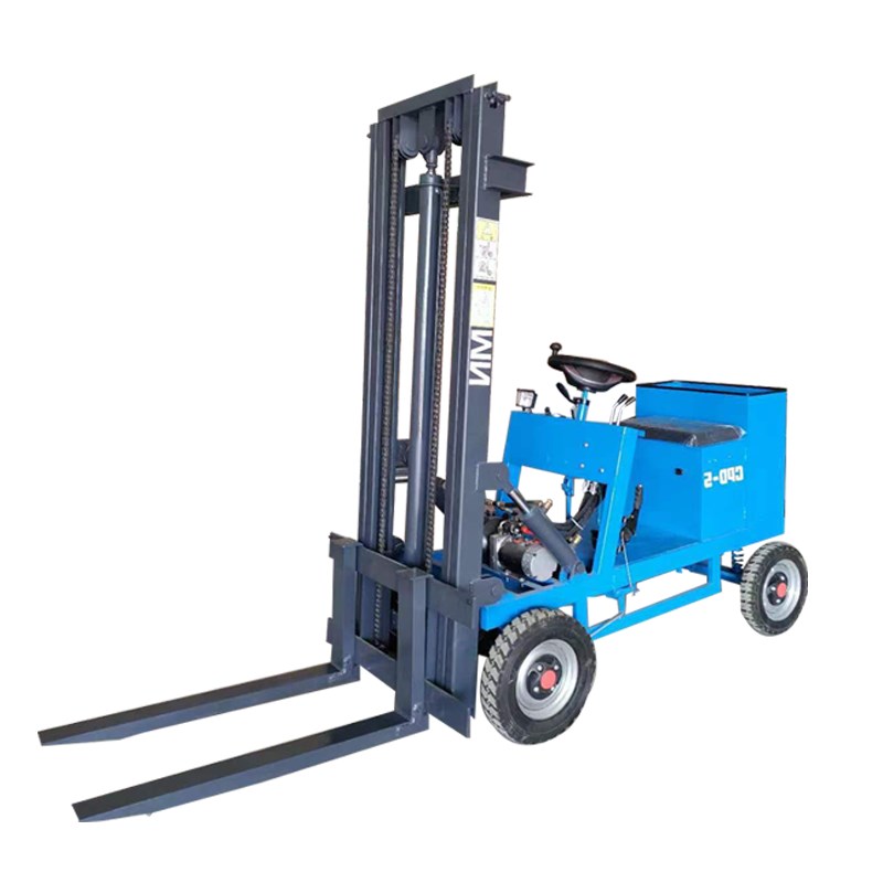 电动叉车推0.8吨吨厂房升高新能源小型铲车起重装卸四轮全堆高