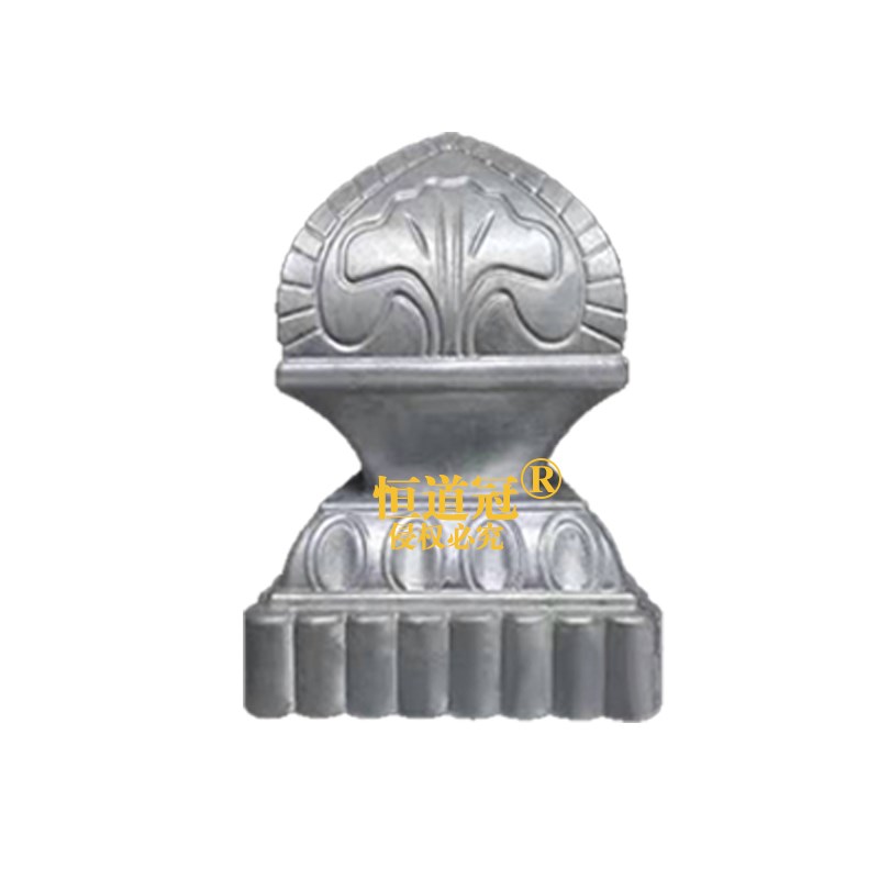 铝艺围栏柱头铝合金护栏阳台栏杆楼梯扶手立柱装饰盖帽铸铝莲花座