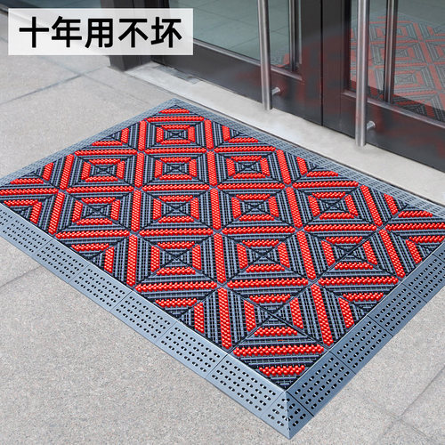 酒店入户地垫高级感耐脏防滑地毯商场门口垫M子进门除尘脚垫可拼