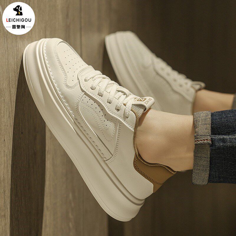 内增高男鞋10cm隐形夏季透气厚底休闲小白鞋轻便百搭时尚运动板鞋