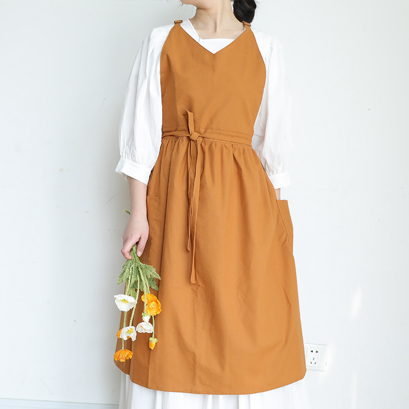 全棉防泼水花艺围裙定制logo印字夏季薄款男女韩式烘焙工作服罩衣,家庭/个人清洁工具,围裙,淘宝优惠券,粉丝福利购,淘宝优惠卷