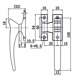 柜门铰链304不锈钢铰链门把手自动工业化设备箱体柜体门把手拉手