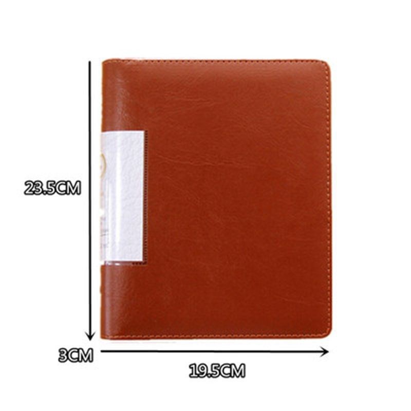 小号资料册a5收纳票据单据夹皮质多层插页文件夹学生收集生字卡片