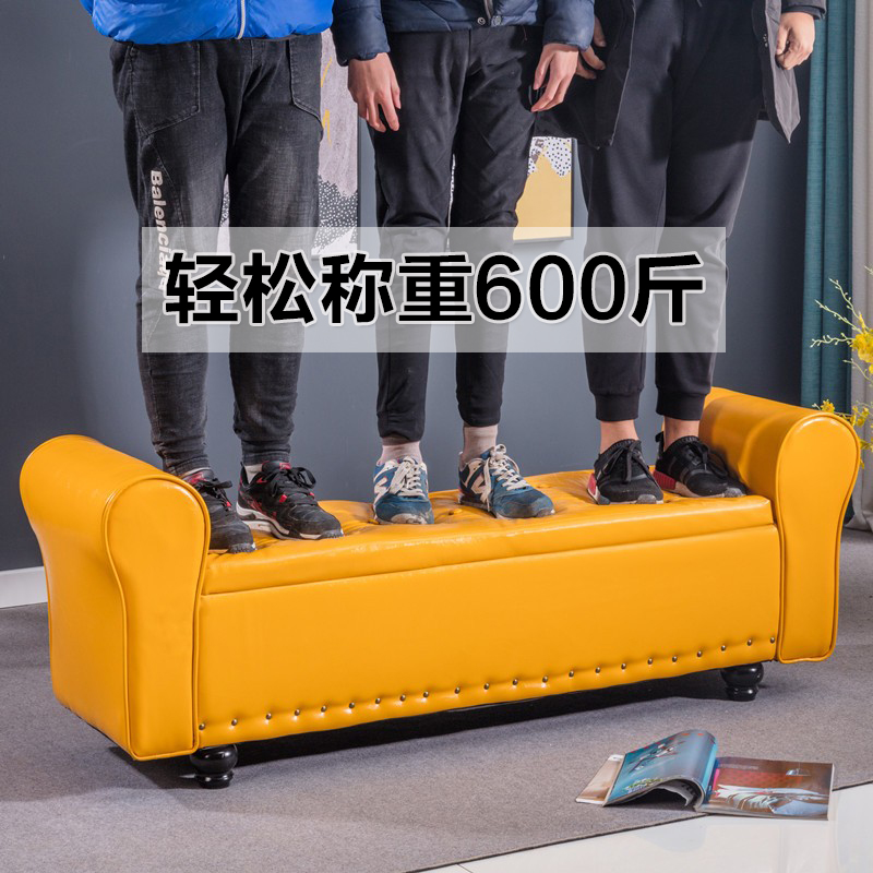 欧式床尾柜卧室多功能收纳沙发凳子可坐储物箱服装店长方形换鞋凳