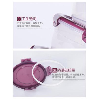 0J0保鲜盒塑料密封盒上班族微波炉可加热饭盒带盖圆形轻便泡
