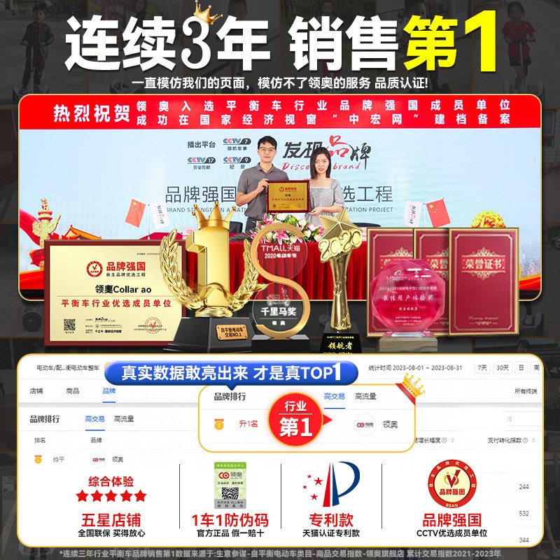 儿童智能电动自平衡车3一6一12无杆10一15平行车成人2024新款